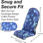 Car Seat Cover Protector Front Seats,for Gym Workout,Running,Swimming,Beach and Hiking,Waterproof Sweat Towel Bucket Seat Covers for Cars SUV Trucks (Conch Shells Starfish, 1Pcs)