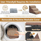 Dog Ramp and Stair for Bed 16" H-20 H,3-Step Cat Stair for Sofa and Chair,4-Step Dog Ramp for High Bed and Window,Durable Nonslip Fabric Cover for Indoor (Coffee-16 H, Pet Friendly, 3)