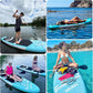 FBSPORT 11' Premium Stand Up Paddle Board, Yoga Board with Durable SUP Accessories & Carry Bag | Wide Stance, Surf Control, Non-Slip Deck, Leash, Paddle and Pump for Youth & Adult