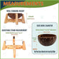 Raised Dog Bowl for Small Dog - Elevated, Ants-Off Stand, Real Coco Bowl, Height 5-inch, 33-oz Dish Capacity - Coconut/Bamboo Natural Calming Effect