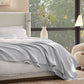 BOLL & BRANCH Dream Bed Blanket - Full/Queen, Sky - Luxury 100% Organic Cotton - Soft, Lightweight and Breathable - Cloud-Like Touch
