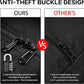 52 Inch Large Duffle Bag for Travel Camping Sport Equipment Storage Bag with 2-way Lockable Zippers (Black)