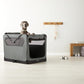 Amazon Basics Folding Portable Soft Pet Dog Crate Carrier Kennel, 42 x 31 x 31 inches, Grey