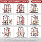 Power Cage Multi-Function Power Rack with Cable Crossover System,1800 LBS Capacity Squat Rack with Weight Bench,for Home Gym