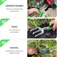 8-Piece Heavy-Duty Gardening Tools with Ergonomic Handles and Storage Bags Make A Wonderful Gift for Parents