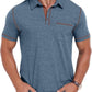 Sailwind Men's Short Sleeve Polo Shirts Casual Summer Classic Collared Golf Shirt with Pocket