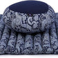 Leewadee Meditation Cushion Set – 1 Round Zafu Meditation Pillow and 1 Square Roll-Up Zabuton Meditation Mat, Pillows Bundle Filled with Kapok