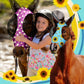 Frienda 4 Pieces Horse Fly Masks with Ears Face Covering UV Protection from Insect Pests Elasticity Smooth Comfortable Mesh Horse Mask Accessories(Flower,Medium)