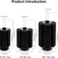 ALEGI 4pcs Large Aquarium Sponge Filter with Suction Cups, Check Valves for Breeding Fry Betta Shrimp Fish Tank ((Upgrade) 80-150 Gal 4 Pcs)