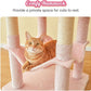 MWPO 63.8-Inch Pink Cat Tree for Indoor Cats, Multi-Level Cat Tower with Sisal-Covered Scratching Posts, Padded Platform, Hammock, Dangling Toys, Stable Cat Condo Pet Play House