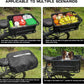 RAYMACE Rear Rack Bike Basket with Cargo Net and Liner Large Bicycle Basket Perfect Mount for Electric Bike