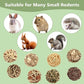 VESPRO Bunny Chew Grass Balls, (8 Pcs) Rolling Chew Toys for Small Animals, Natural Chew Grass Toys and Bunny Treats for Rabbits, Guinea Pigs, Chinchillas, Hamsters, Mice Teeth Grinding
