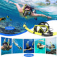 Snorkeling Gear, Dry Snorkel Set180° Panoramic Wide View,Anti-Fog Scuba Diving Mask, Professional Snorkeling Gear for Free Breathing, Swimming, Diving