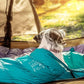 Ultralight Dog Sleeping Bag Backpacking—Outdoor Dog Bed for Hiking—Backpacking Gear for Dogs—Dog Hiking Gear—Dog Camping Gear—Packable Sleeping Bag for Dogs—Dog Travel Bed (Glacial Blue | Large)
