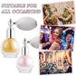 Hair and Body Glitter Spray, Holographic Glitter Highlighter Powder, Face Body Clothes Shiny Glitter, Loose Shimmer Hairspray Festival Rave Prom Accessories (Gold)