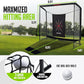 Golf Net, 10x7ft/8x8ft Golf Enclosure Net with Side Barriers/Auto-Ball Return, Low-Noise Target, Carry Bag, 4 Stakes, Hitting Practice Net for Backyard Driving Chipping Indoor Outdoor Use