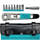 FULL WINDSOR -The Nutter Bicycle Multi Tool–Portable Cycling Repair Kit for MTB, Road & Dirt Bikes – Includes Spanner, Magnetic Bit, Tire Levers & Bottle Opener–Compact Black Case for On-the-Go Fixes