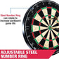 MD Sports Dartboard Cabinet Multiple Styles Electronic Dartboard With Digital X/O Cricket Scorekeeping and Dart Set, Perfect for Cricket Games
