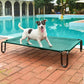 Pettycare Elevated Outdoor Dog Bed - Small Dog Cot, Waterproof, Cooling with Teslin Mesh, Non Slip, Up to 35 lbs, Green