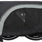 Blue-Grey Large Folding Bike Trailer for Dogs – Heavy-Duty Steel Frame, 66LB Capacity Pet Carrier for All-Terrain Cycling, Jogging & Camping Adventures!