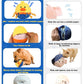 Rechargeable Interactive Moving Dog Toys, Automatic Crazy Jumping Duck for Boredom, Attractive Squeaky Plush Duck Covers A Talking Bouncing Ball with Recording Playback, Puppy Toys to Keep Them Busy