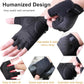 weiatas Cycling Gloves for Men Women Padded, Half Finger Road Mountain Bike Gloves, Shock-Absorbing Anti-Slip Breathable Sports Gloves for Bicycle Riding Motorcycle Rowing Gym
