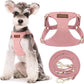 Puppytie No Pull Dog Harness with Multifunction Dog Leash,Soft Adjustable No Choke Escape Proof Pet Harness Vest for Medium Dogs or Large Dogs,Pink,M