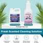 Steam & Go Deminerilized Water - Multi-Surface Cleaner for Steam Cleaners, Hardwood Floors, Kitchens, & Bathrooms - Germ-Killing Formula - Hotel California Scent - 32 Ounces (Pack of 18)