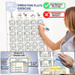 Whole Body Vibration Plate Exercise Poster, Fitness Workout Guide with 30 day Training Chart