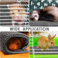 Amylove 4 Pcs Guinea Pig Cage Liner Guinea Pig Bedding Washable Fleece Pee Pads Reusable Small Animals Training Mat Small Animal Sleeping Bed for Bunny Hamster(Dark Gray,47 x 24 Inch)
