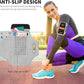 Running Armband with Earphone Bag Cell Phone Armband for iPhone 16 15 Pro 14 Plus 13 11 XR XS, Galaxy S24/S10 Water Resistant Sports Phone Holder Case & Zipper Slot Car Key Holder for 6.7 inch Phone