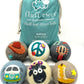 Fluff Ewes Wool Dryer Balls 6 Pack Premium New Zealand Wool Laundry Balls for Dryer, No Static Dryer Balls Laundry Reusable, XL Wool Dryer Balls Cute, Baby Dryer Balls for Dryers - Fluff Fest
