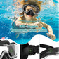 W WSTOO Kids Swim Goggles with Nose Cover,Snorkel Diving Swimming Mask for Youth 5-15,HD 3-Window Wide Vision Anti-Shattered Lens Anti-Fog&Leak