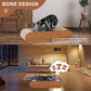 Cat Scratcher, Cardboard Lounge Bed, Bone Shape Design, Recyclable Corrugated Scratching Pad, Stable and Durable, Furniture Protector, Reversible, Brown