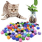 Andiker Cat Crinkle Balls, 2.36 Inches Colorful Cat Balls Chew and Chase Cat Mylar Crinkle Balls Lightweight Cat Toys for Indoor Cats to Keep Fit and Active (100pc)