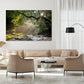 Nature Wall Art Prints - Ocean Forest Mountain Lake Canvas Landscapes - Small to Extra Large Living Room Bedroom Kitchen Bathroom Décor (Rocky River in the Woods, 20L" x 30W")