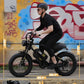 Qlife Electric Bike for Adults-1500W Peak Motor 20" Fat Tires 28MPH(Unlock to 35MPH) EBike Moped, 624-1248Wh Removable Battery Bicycle, with Dual Suspension & Brakes Motorcycle, 7-Speed,Spark