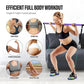 Upgraded Pilates Bar Kit – 39” Adjustable Exercise Equipment for Men, Women with 6X 20, 30, 40 lbs Resistance Bands with Adjustment Buckle – Pilates Equipment for Home Workouts for All Fitness Levels