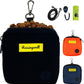 Dog Treat Pouch for Pet Walking and Training with Clicker Poop Bags Small Fanny Zipper Pack Holder for Puppy Snack Dispenser Kit for Leash and Outdoor Use (Black)