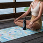 YOGA DESIGN LAB | The Combo Yoga Mat | 2-in-1 Mat+Towel | Eco Luxury | Ideal for Hot Yoga, Power, Bikram, Ashtanga, Sweat | Studio Quality | Includes Carrying Strap!