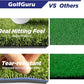 Golfguru Golf Mat, 5x4ft/5x5ft Dense Elite Golf Hitting Mats Practice with 10 Balls, 9 Tees, Heavy Duty Artificial Hitting Training Matt for Backyard Driving Chipping Indoor Outdoor Simulators
