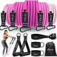 HPYGN Resistance Bands, Exercise Bands with Handles, Fitness Bands, Workout Bands with Door Anchor and Ankle Straps, for Heavy Resistance Training, Physical Therapy, Shape Body, Yoga, Home Workout Set