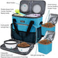 BAGLHER Dog Travel Bag, Pet Travel Bag (ALL Pet Travel Supplies), With 2 Pet Food Containers and 2 Collapsible Silicone Bowls; Essential Kits for Pet Travel Sky Blue