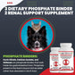 RENARAMAX Dietary Phosphate Binder and Renal Support Supplement for Cats and Dogs 120 Count (Made in U.S.A)