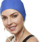 Beemo Swim Cap Women Chin Strap Bubble Crepe Latex Long Short Hair Swimming Caps