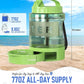 ortable Dog Travel Water Bottle, 77oz Large Portable Dog Water Bowl Dispenser, Leakproof Pet Drinking Bottle Dispenser for Hiking Camping Walking Travelling Beach Car Trips, No Spill, BPA Free,Green