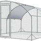 4ever2buy Large Metal Chicken Coop with Run Walk-in Poultry Cage Chicken Runs House Pen Cage Dome Roofed Chicken Coops with Anti-Ultraviolet Cover for Outdoor Yard Farm Use 9.5'W x 12.9'L x 6.3'H