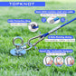 TOPKNOT Dog Tie Out Cable and Stake,(up to 200lbs) 30 ft Heavy Duty Cable,360°Swivel Run- No Tangle,Runner for Yard,Ideal for Outdoor Camping