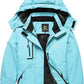 Keevoom Girl's Ski Jacket Winter Warm Thick Snow Coat Windproof Kids Outdoor Hooded Jackets