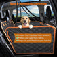 MIXJOY Back Seat Extender for Dogs, Hard Bottom Dog Car Seat Cover for Back Seat Protector, Waterproof Dogs Backseat Cover for Car, Foldable Dog Hammock for Car Travel Accessories, Black